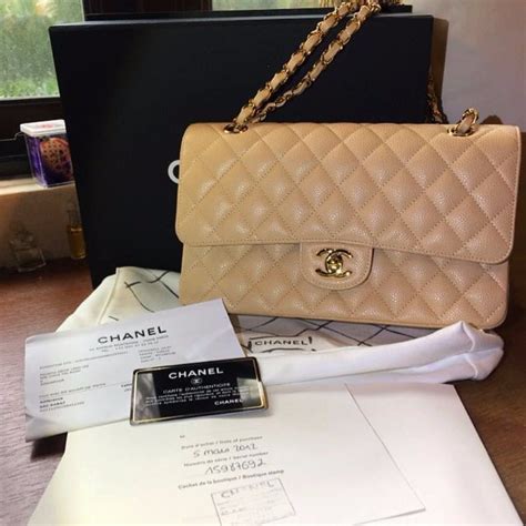 beige chanel classic flap|original Chanel classic flap bag.